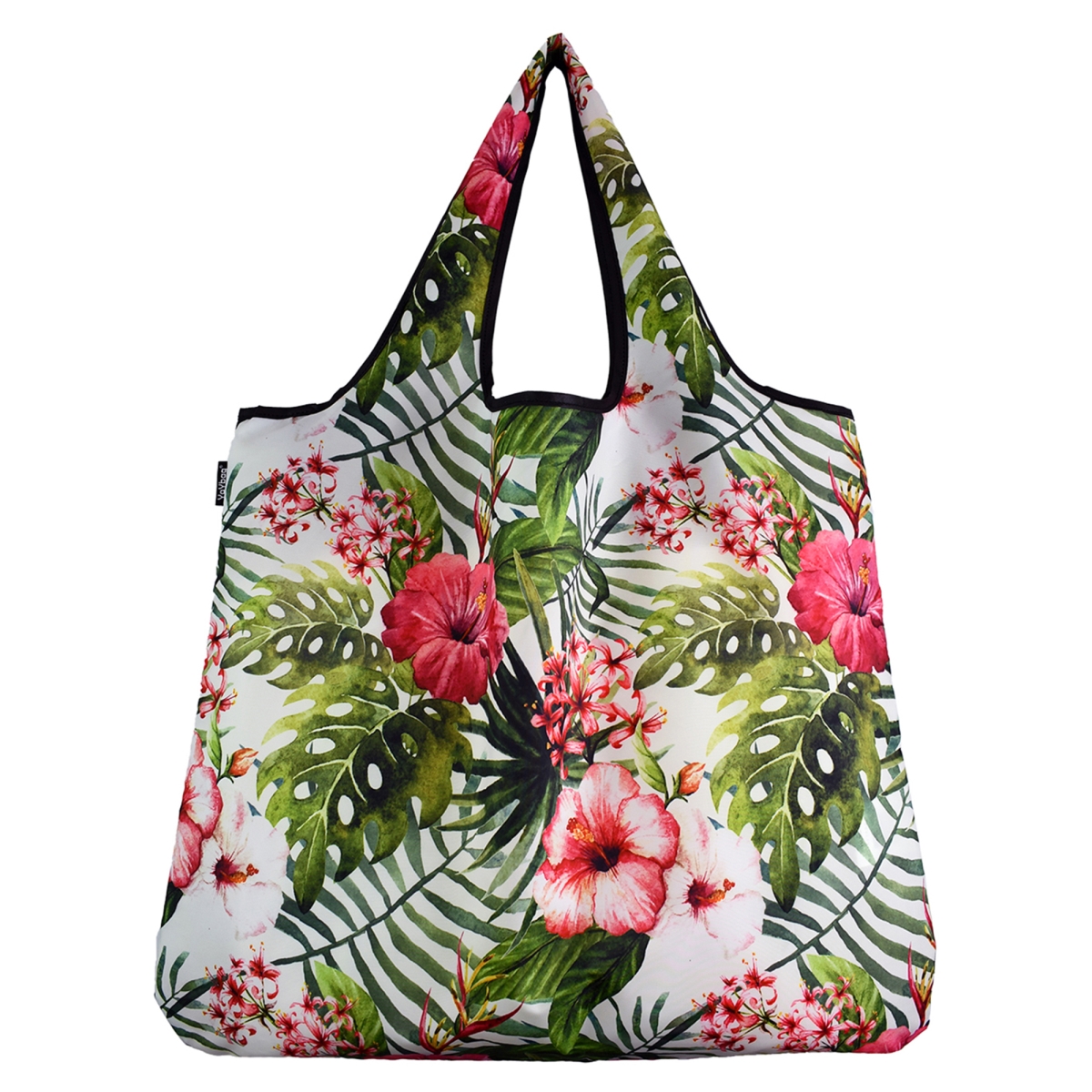 J4401 Jumbo Eco Friendly Stylish Tote Large Excellent Versatile Reusable Shopping Bag - Tropical Garden