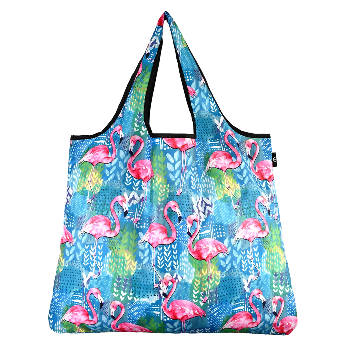 J4327 Jumbo Eco Friendly Stylish Tote Large Excellent Versatile Reusable Shopping Bag - Flamingo