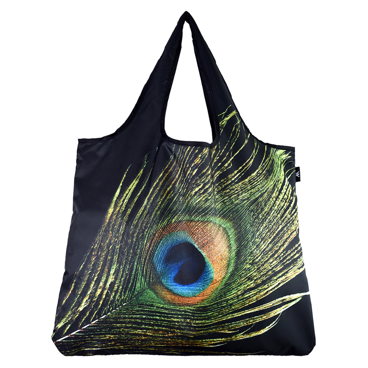 J4135 Jumbo Eco Friendly Stylish Tote Large Excellent Versatile Reusable Shopping Bag - Peacock