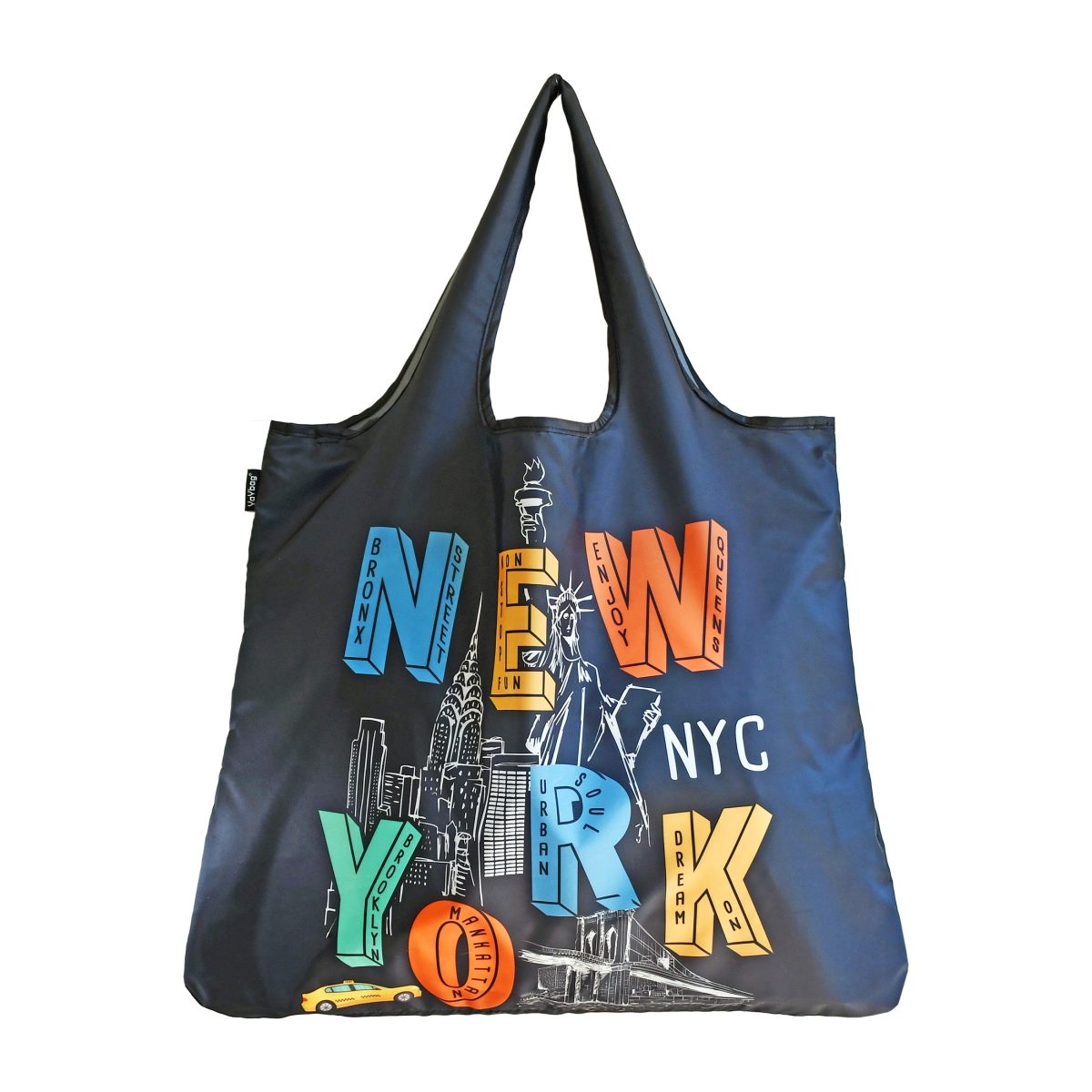 J4451 Jumbo Eco Friendly Stylish Tote Large Excellent Versatile Reusable Shopping Bag - York