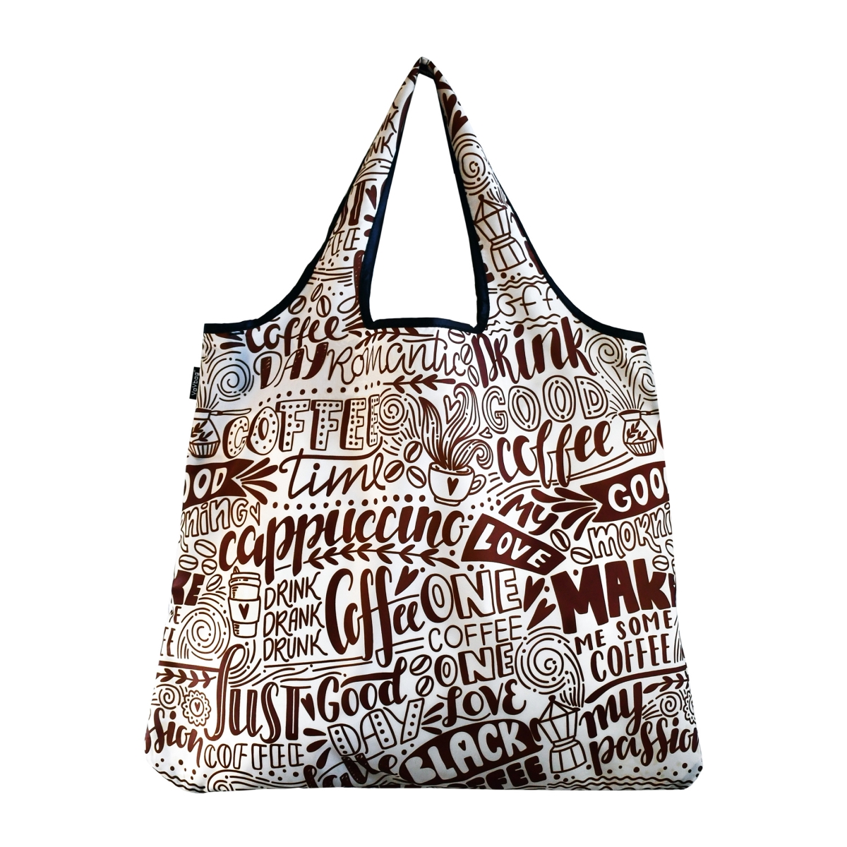 J4436 Jumbo Eco Friendly Stylish Tote Large Excellent Versatile Reusable Shopping Bag - Coffee Lover