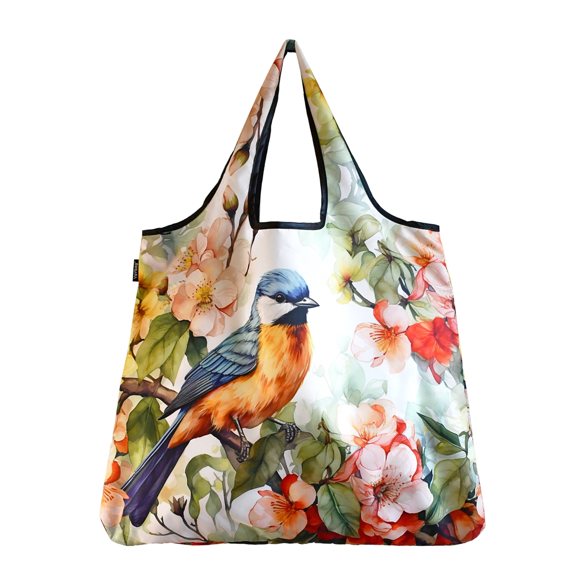 J4443 Jumbo Eco Friendly Stylish Tote Large Excellent Versatile Reusable Shopping Bag - Apple Blossom