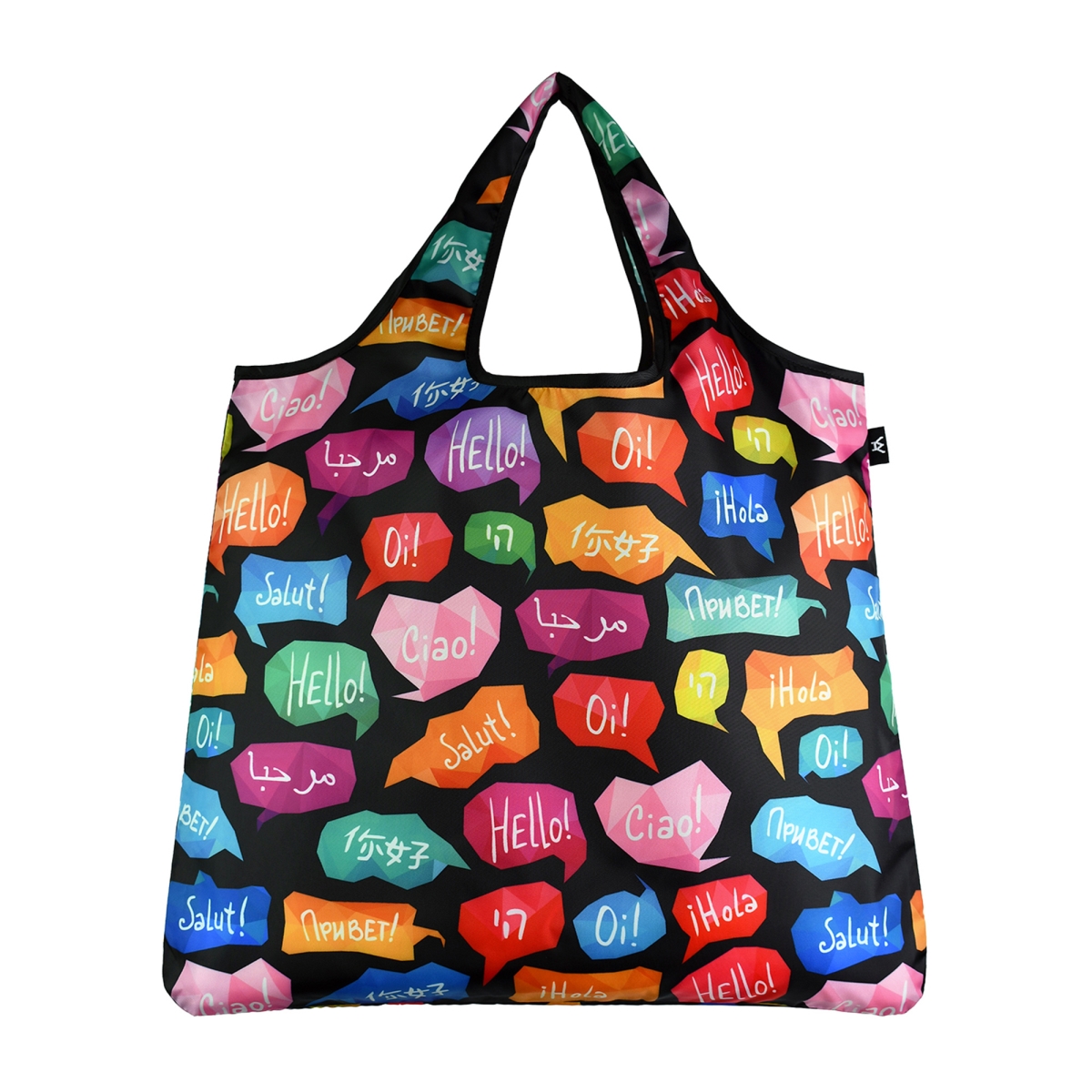 4386 Original Eco Friendly Stylish Tote Large Excellent Versatile Reusable Shopping Bag - Hello