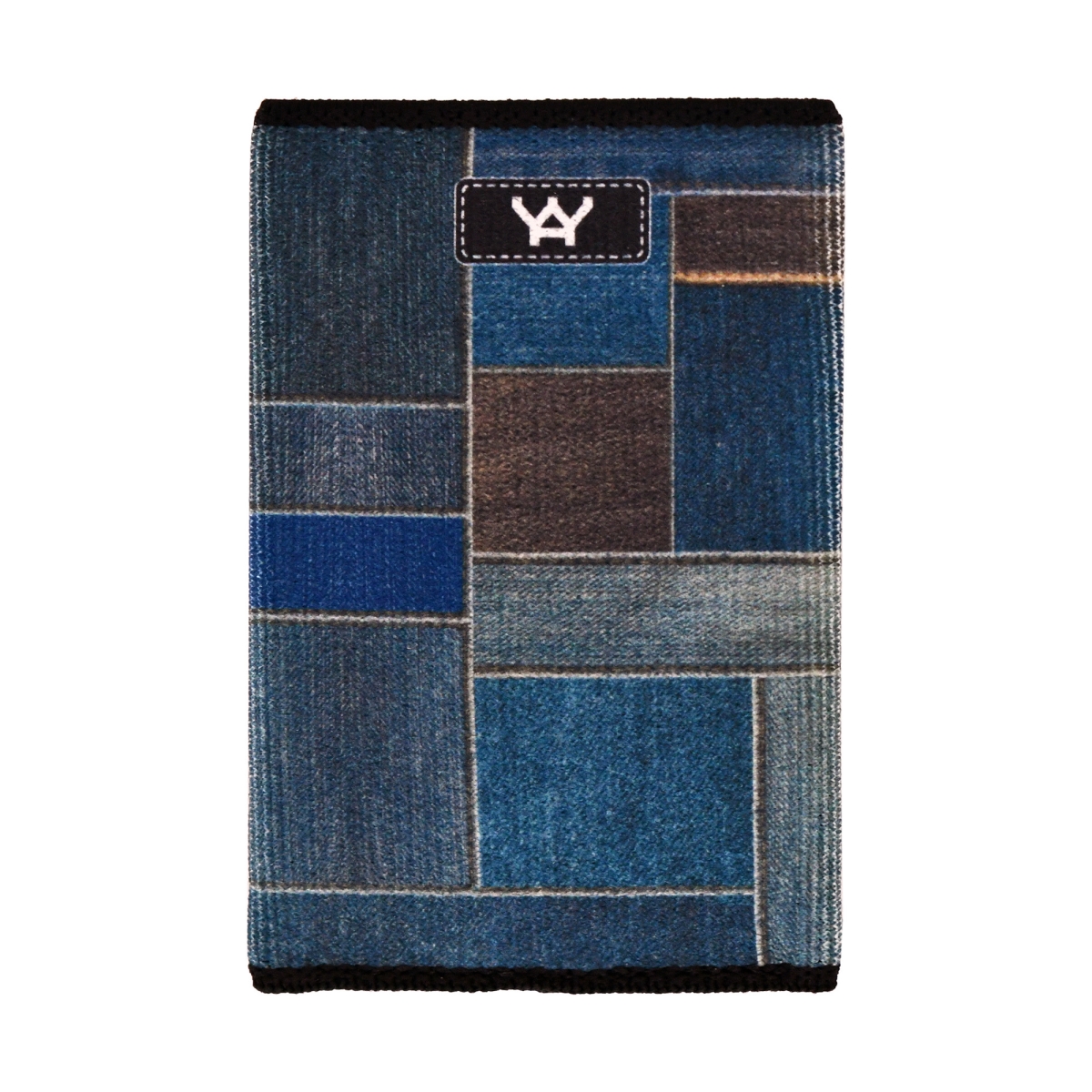 1525 The Perfect Slim Wallet for Front Pocket Use - Denim Patchwork