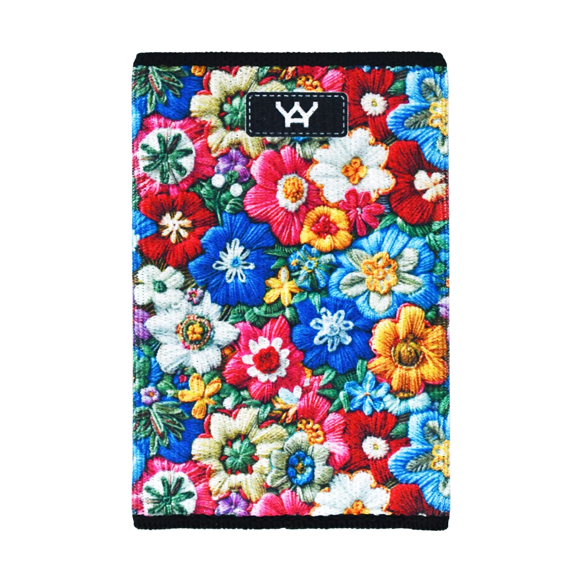 1517 The Perfect Slim Wallet for Front Pocket Use - Embroidery Floral