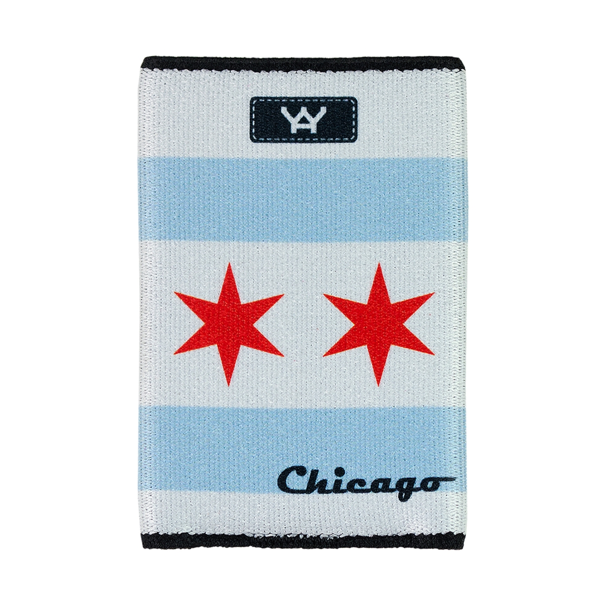 1180 The Perfect Slim Wallet for Front Pocket Use - Chicago Flag