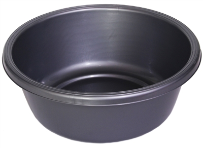 1148gray Round Plastic Wash Basin - Gray
