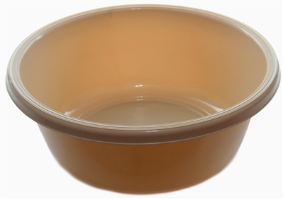 1151beige Round Plastic Wash Basin - Beige