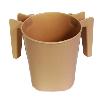ba154beige Plastic Square Wash Cup - Beige