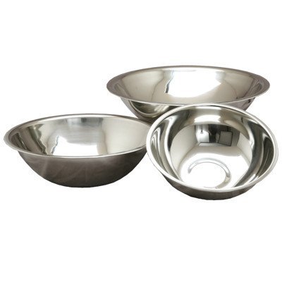 Picture of YBM Home 1174-75-76set Deep Heavy Duty Quality Stainless Steel Mixing Bowls - Set of 3