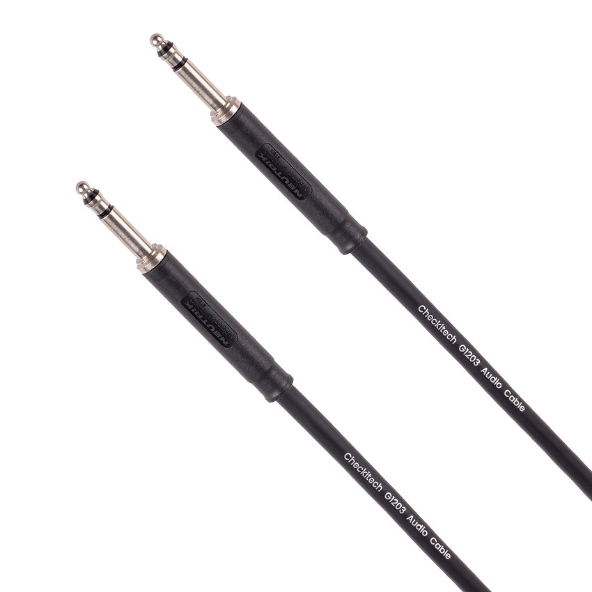 G1203-002F 2 ft. Gratify Balanced Audio TT Patch Cable with 24 in. TT-TT Neutrik Connector