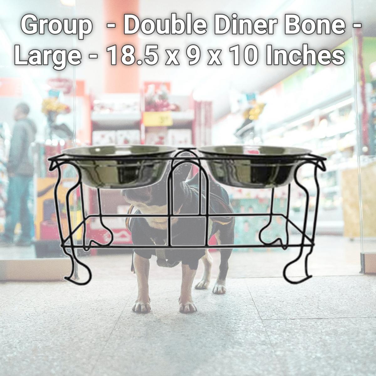 Picture of YML Group DDB10 - Double Diner Bone - Large - 18.5 x 9 x 10 Inches