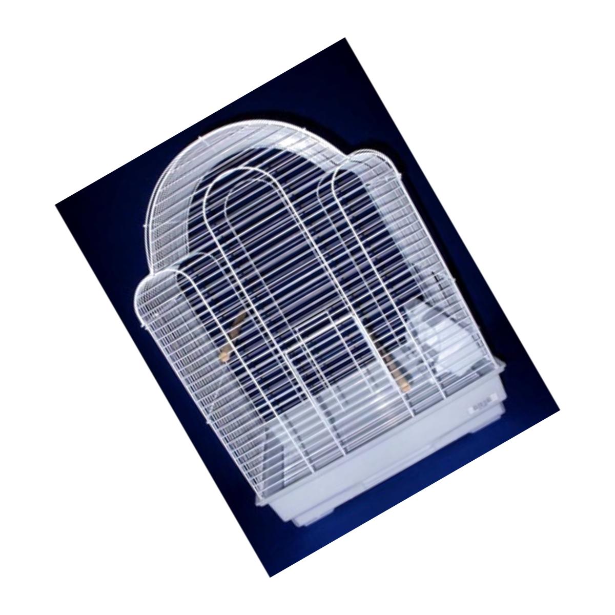 Picture of YML 1704WHT Shell Top Bird Cage in White