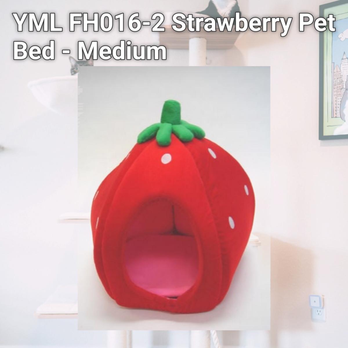 Picture of YML FH016-2 Strawberry Pet Bed - Medium