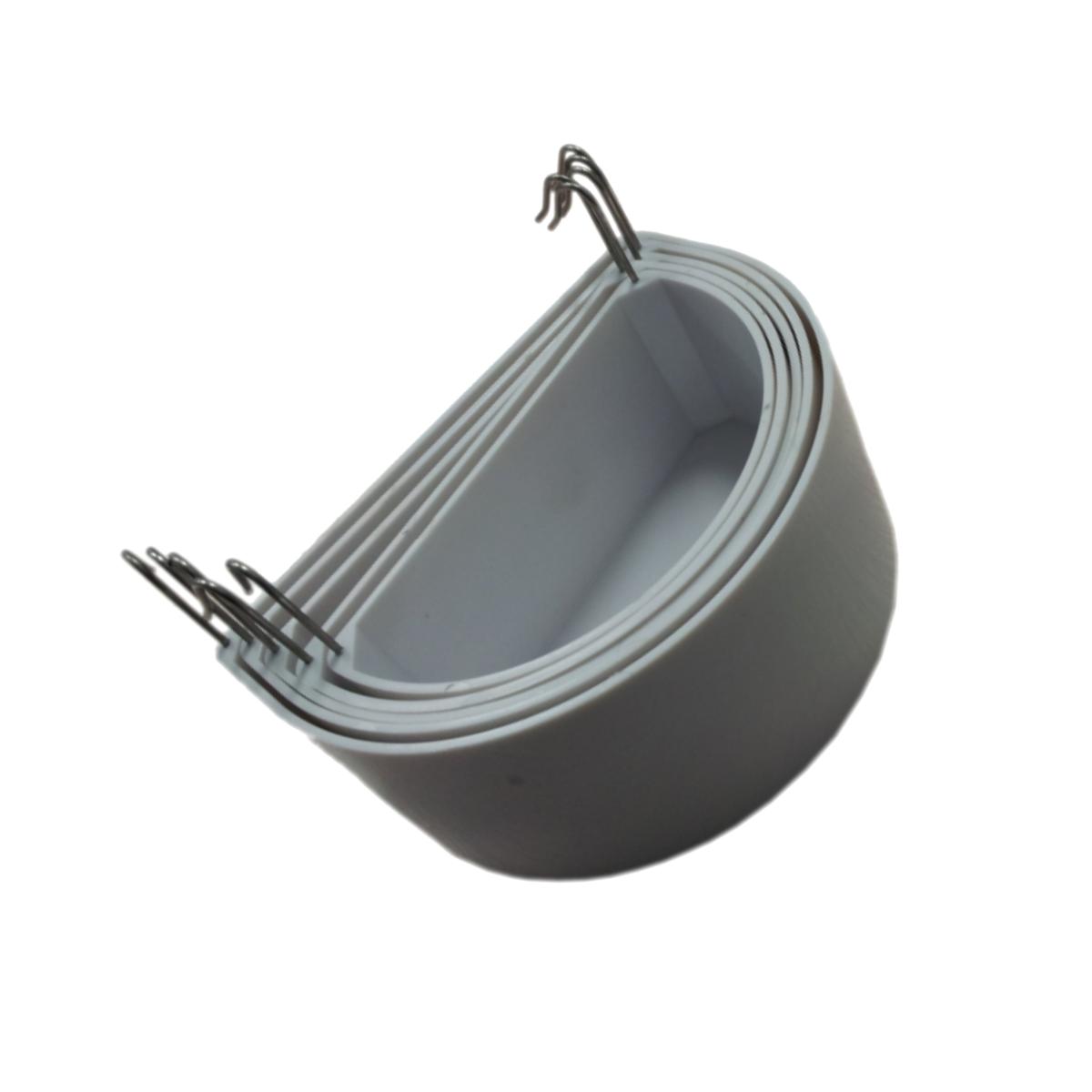 Picture of YML C8050 Set Of 5 Coop White Plastic Cups With Hooks For Seed And Water