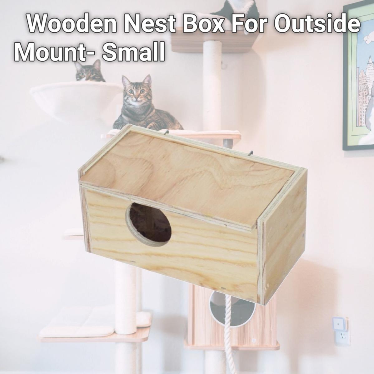 Picture of YML WNB5 Wooden Nest Box For Outside Mount- Small