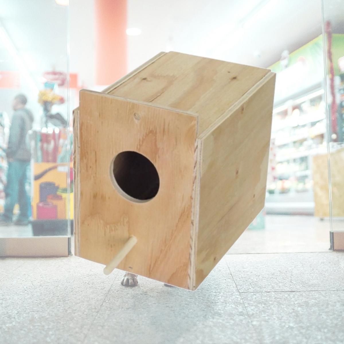 Picture of YML WNB2 Wooden Nest Box For Outside Mount With Dowel- Medium