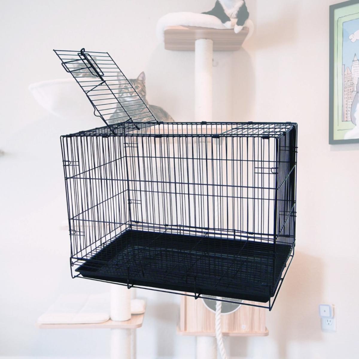 Picture of YML SA20G 20 in. Small Animal- Dog Kennel Cage - Black