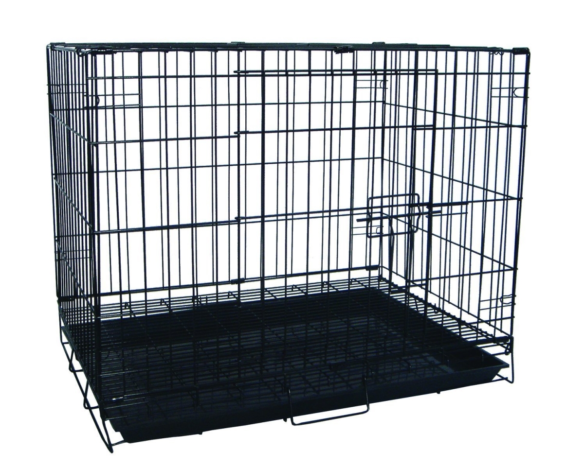Picture of YML SA30G 30 in. Dog Kennel Cage With Bottom Grate - Black