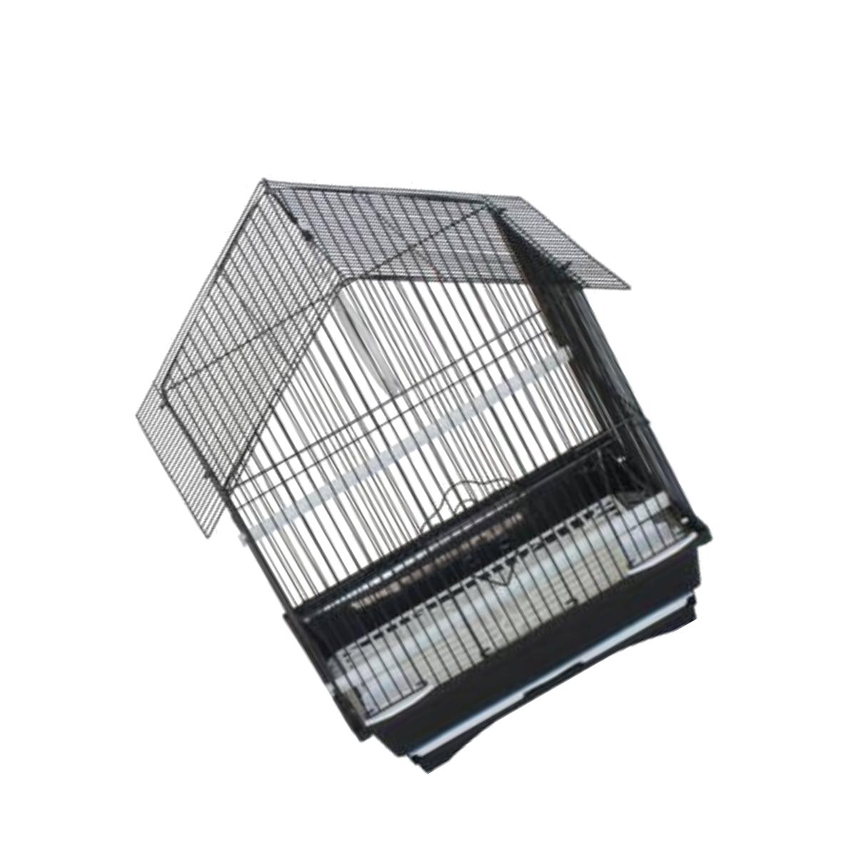 Picture of YML Group AMBLK 11 x 9 x 16 in. House Top Style Small Parakeet Cage, Black