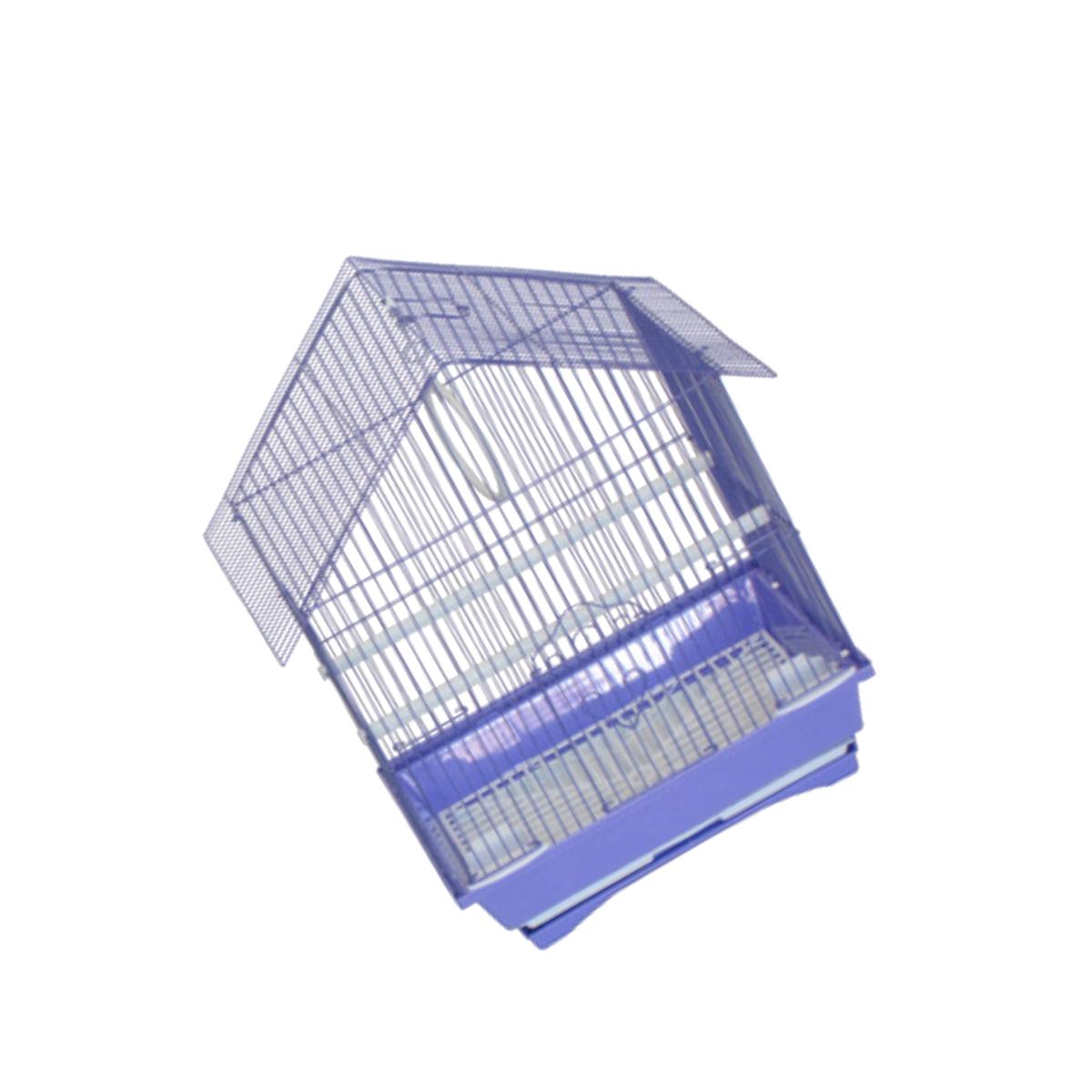 Picture of YML Group A1114MPUR 11 x 9 x 16 in. House Top Style Small Parakeet Cage, Purple