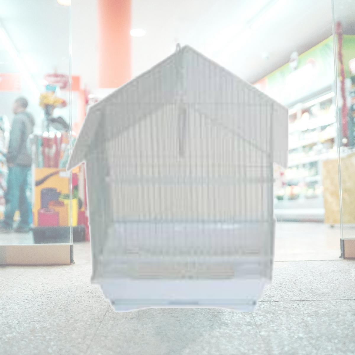 Picture of YML Group A1314MWHT 13.3 x 10.8 x 17.8 in. House Top Style Medium Parakeet Cage, White