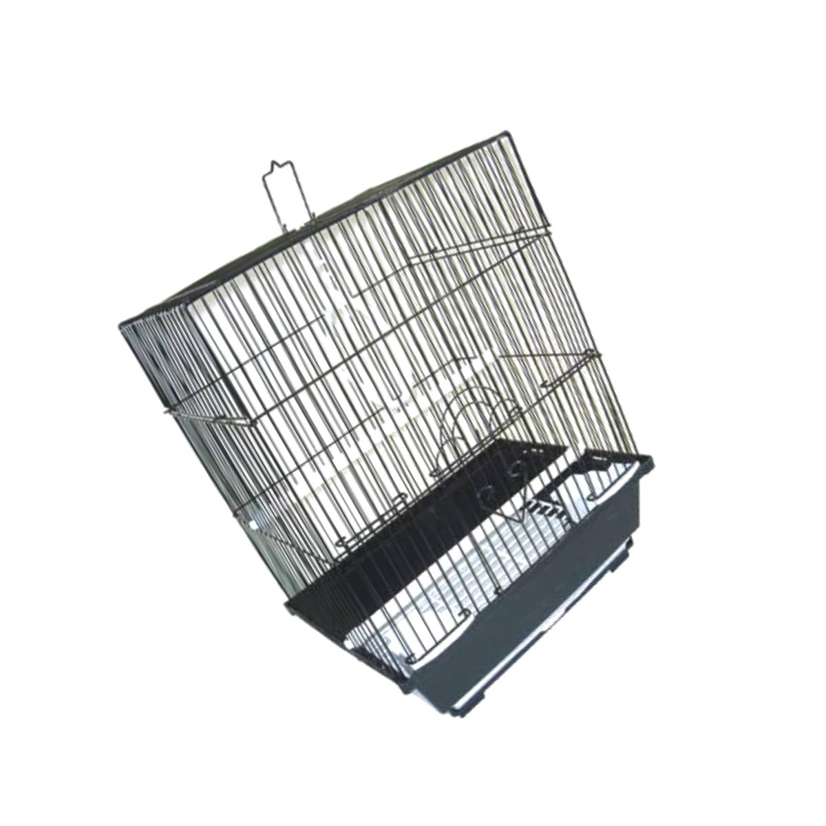 Picture of YML Group A1124MBLK 11 x 8.5 x 14 in. Flat Top Small Parakeet Cage, Black