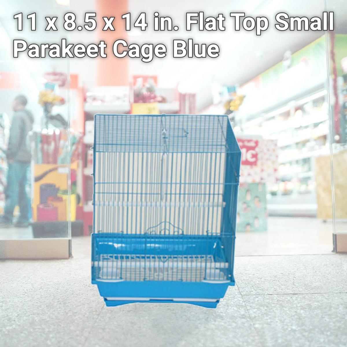 Picture of YML Group A1124MBLU 11 x 8.5 x 14 in. Flat Top Small Parakeet Cage, Blue