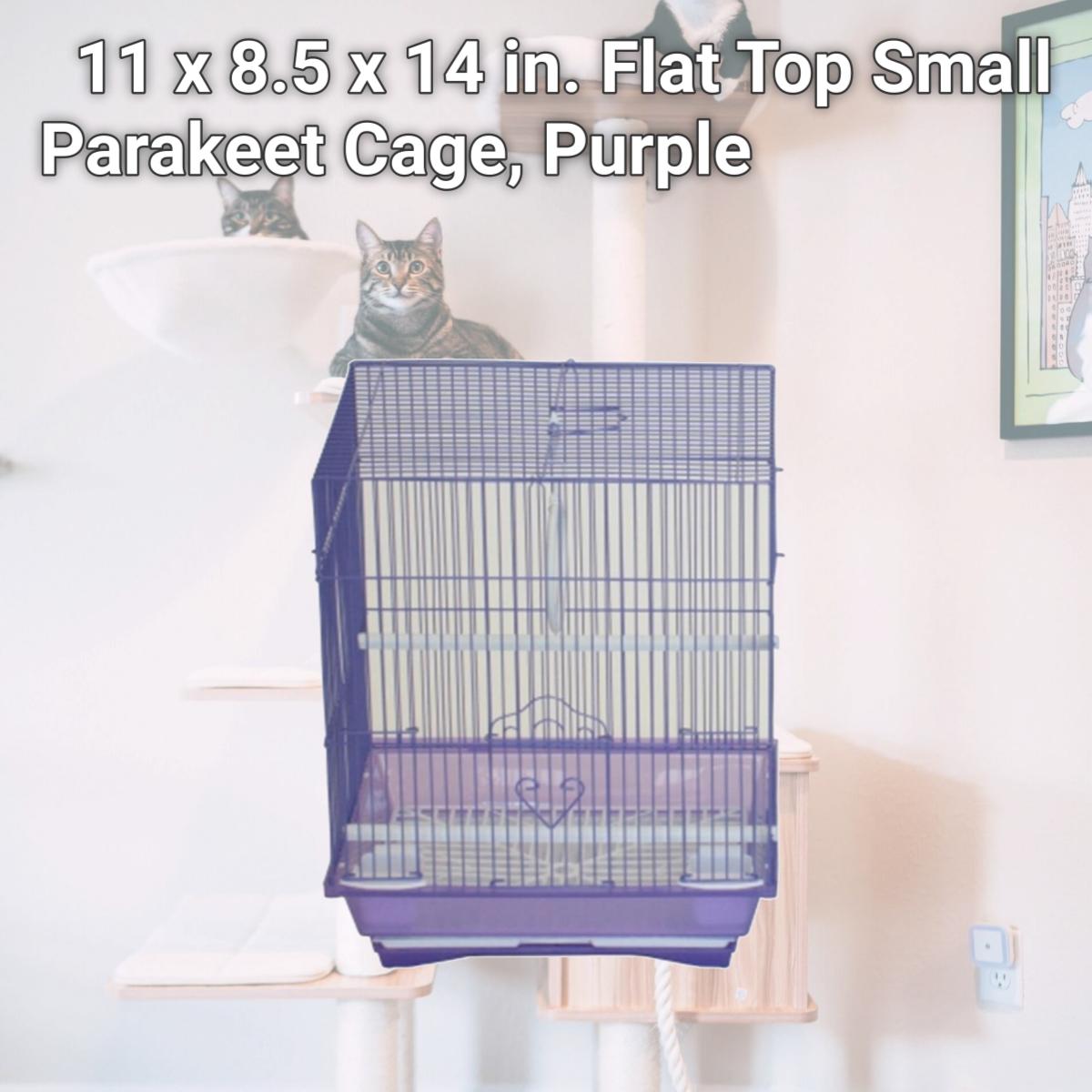 Picture of YML Group A1124MPUR 11 x 8.5 x 14 in. Flat Top Small Parakeet Cage, Purple