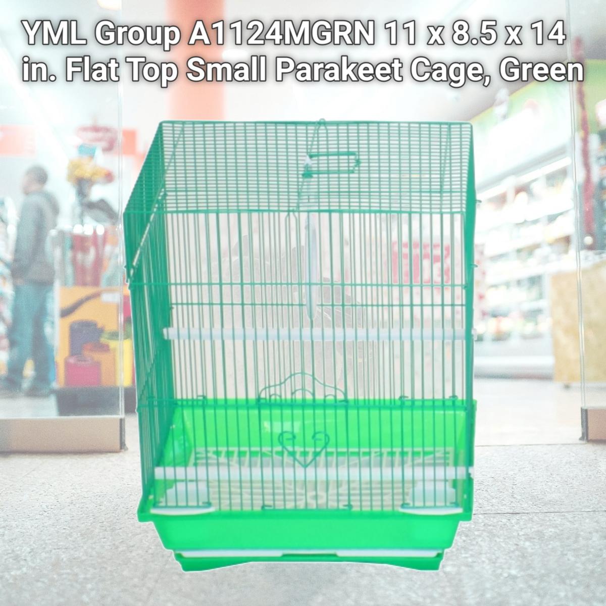 Picture of YML Group A1124MGRN 11 x 8.5 x 14 in. Flat Top Small Parakeet Cage, Green
