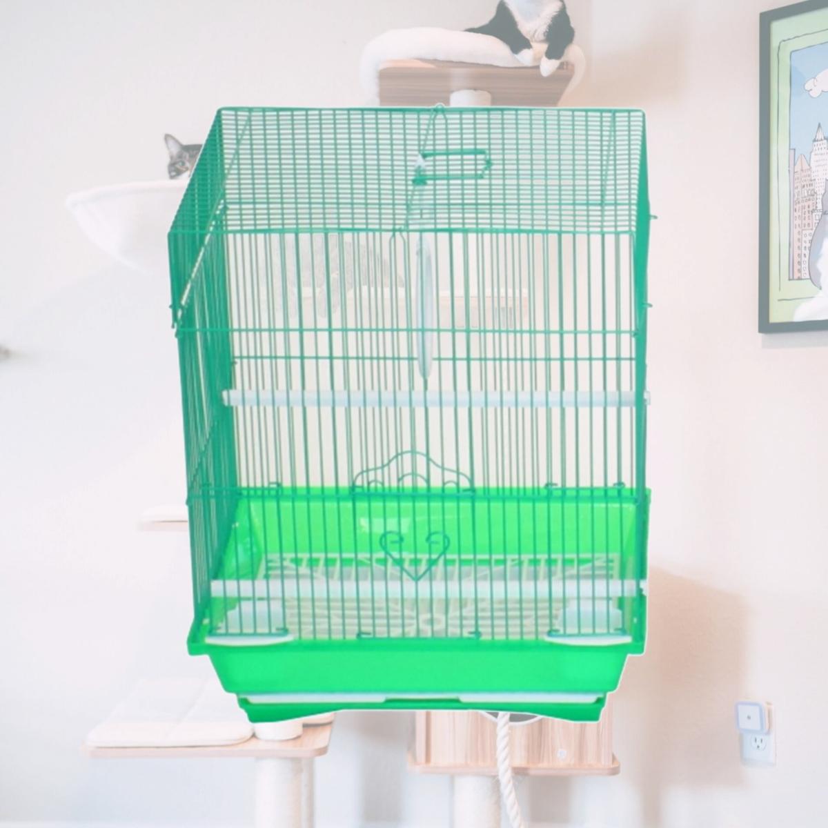 Picture of YML Group A1324MGRN 13.3 x 10.8 x 16.5 in. Flat Top Medium Parakeet Cage, Green