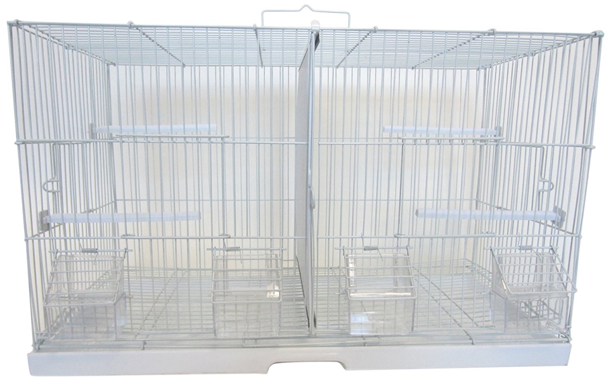 Picture of YML 2414WHT 0.37 in. Canary Finch Breeding Cage, White - Small