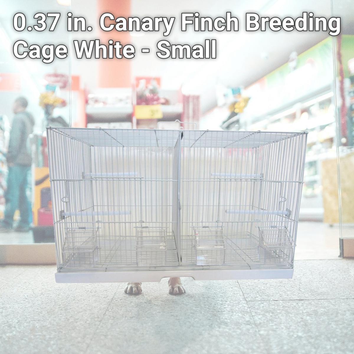 Picture of YML 2414WHT 0.37 in. Canary Finch Breeding Cage, White - Small