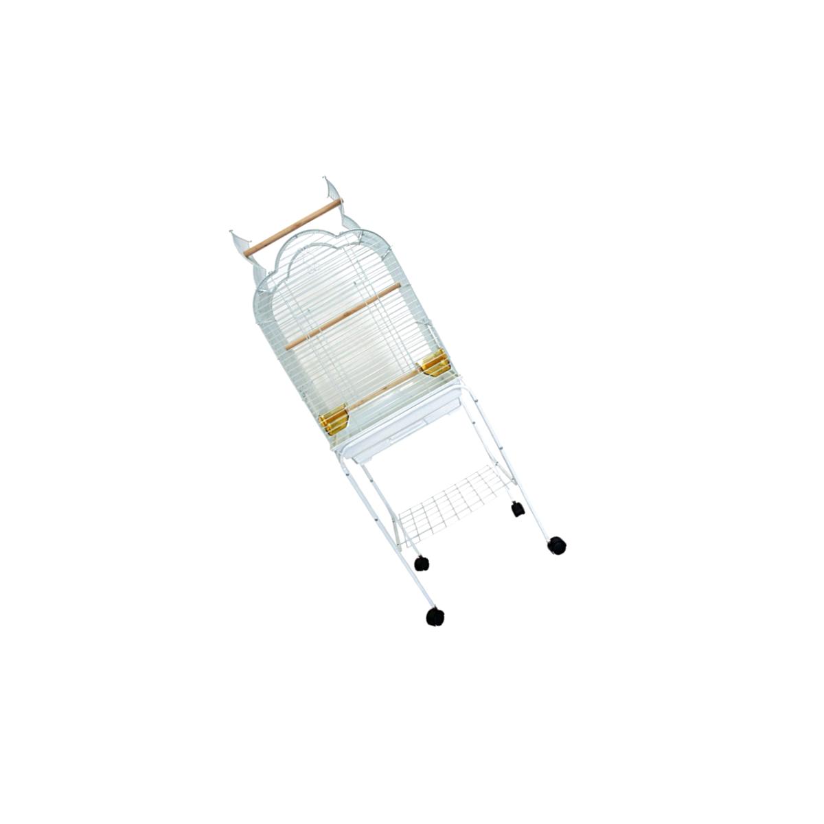Picture of YML 5834WHT Bar Spacing Small Parrot Cage, White - 18 x 14 in.