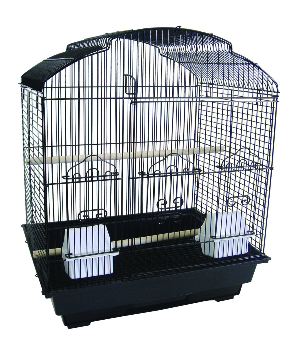 Picture of YML 5834-4814BLK 0.67 in. Bar Spacing Small Parrot Cage, Black - 18 x 14 in.