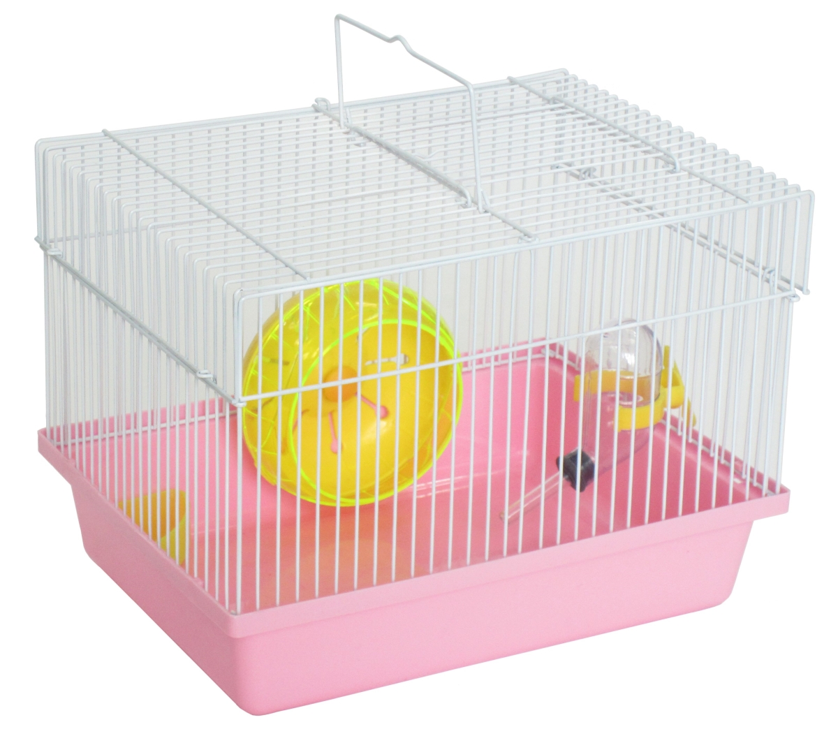 Picture of YML AH166PK Single Story Dwarf Hamster Cage, Pink