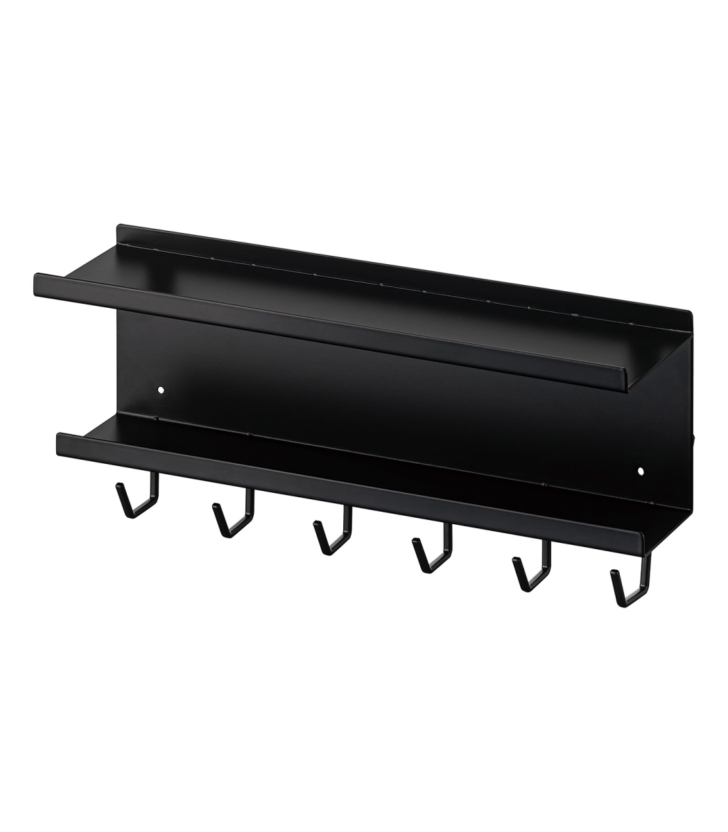 Picture of Yamazaki Home 5464 Wall-Mount Cable & Router Storage Rack - Steel