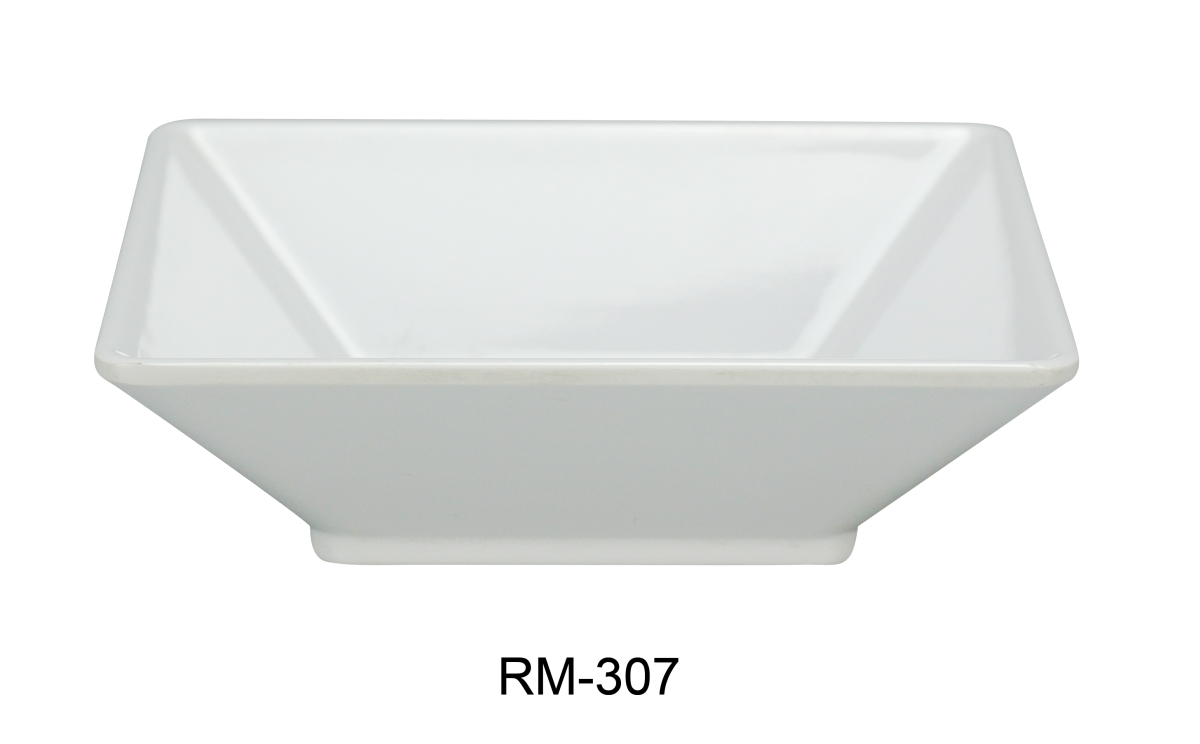 Picture of Yanco RM-307 Rome Square Deep Plate, White - 22 oz - Pack of 24