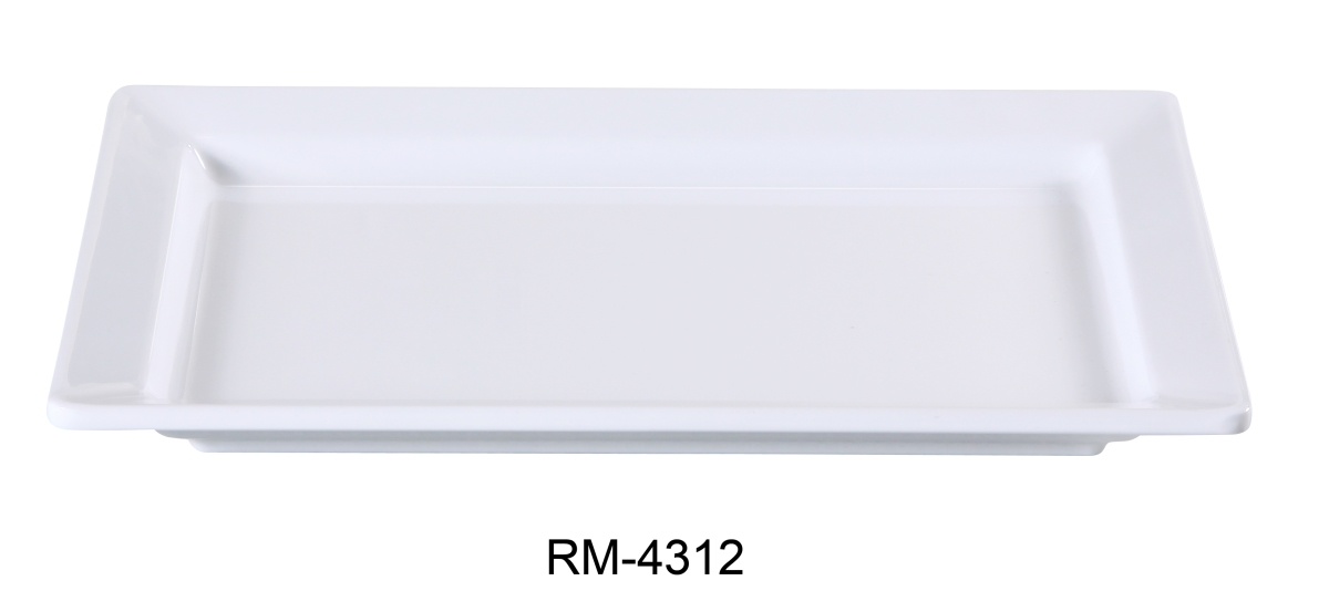Picture of Yanco RM-4312 Rome Deep Display Plate, White - Pack of 12