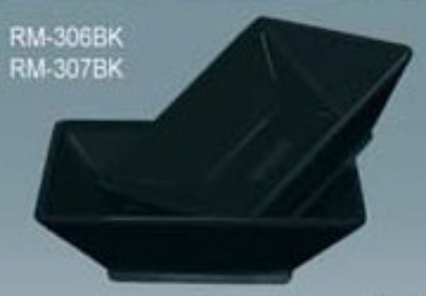Picture of Yanco RM-306BK Rome Square Deep Plate, Black - 14 oz - Pack of 48