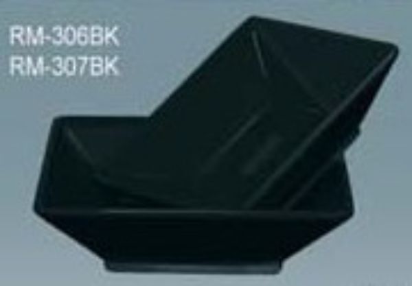 Picture of Yanco RM-307BK Rome Square Deep Plate, Black - 22 oz - Pack of 48