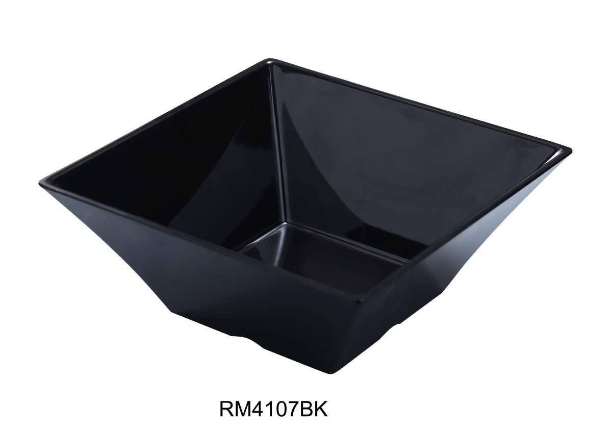 Picture of Yanco RM-4107BK Rome Square Bowl, Black - 2 qt. - Pack of 24