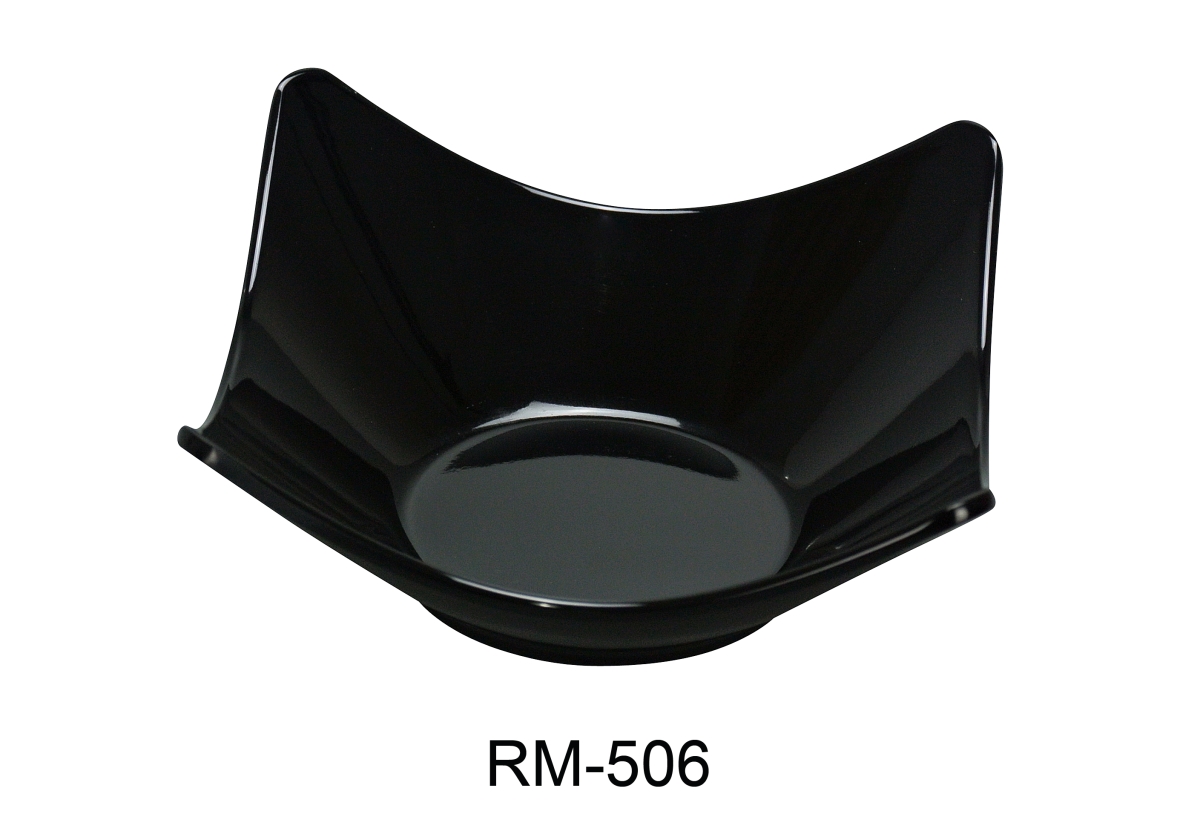 Picture of Yanco RM-506BK Rome Salad Bowl, Black - 12 oz - Pack of 48