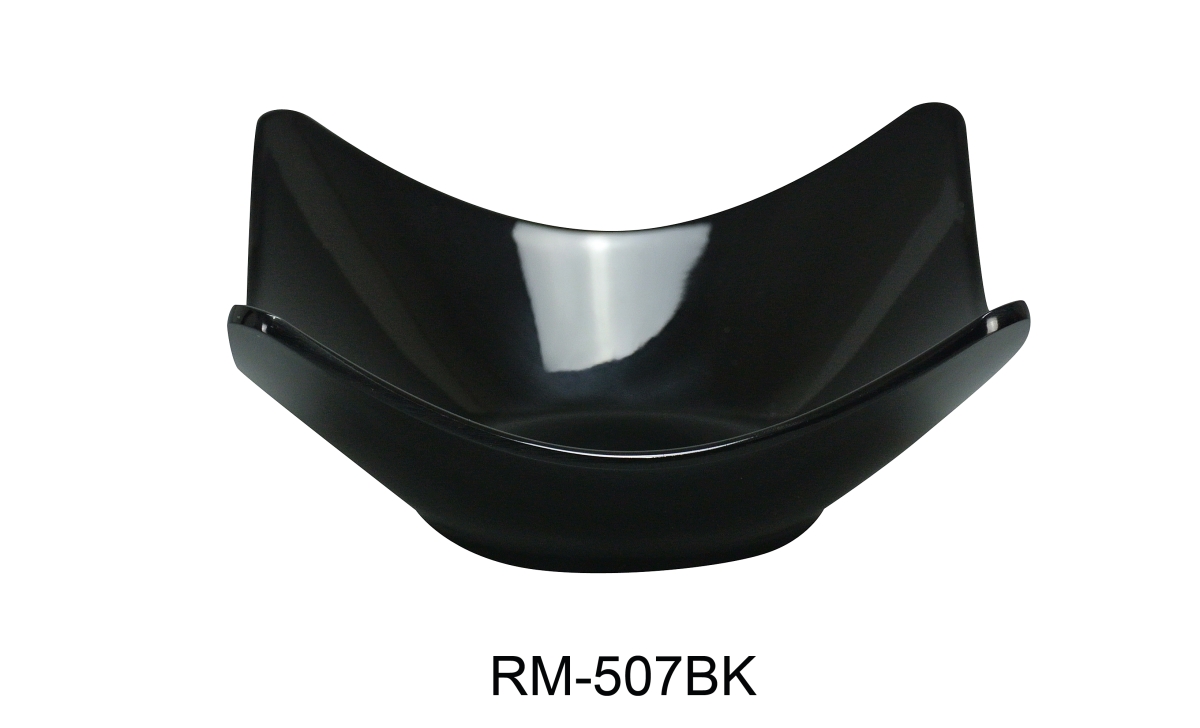 Picture of Yanco RM-507BK Rome Salad Bowl, Black - 16 oz - Pack of 48