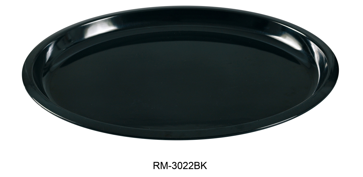 Picture of Yanco RM-3022BK Rome Turkey Platter, Black - Pack of 6