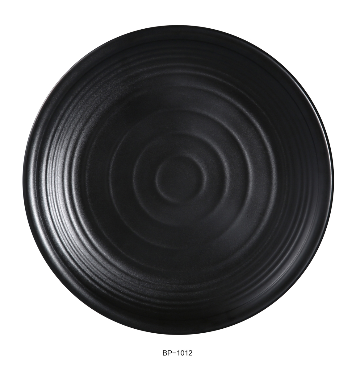 Picture of Yanco BP-1012 Black Pearl-1 Round Plate, Black - Pack of 12