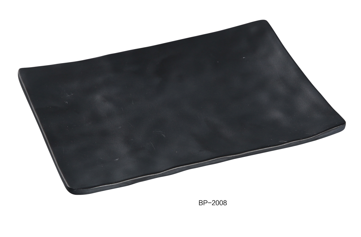 Picture of Yanco BP-2008 Black Pearl-1 Rectangular Plate, Black - 8 in. - Pack of 48
