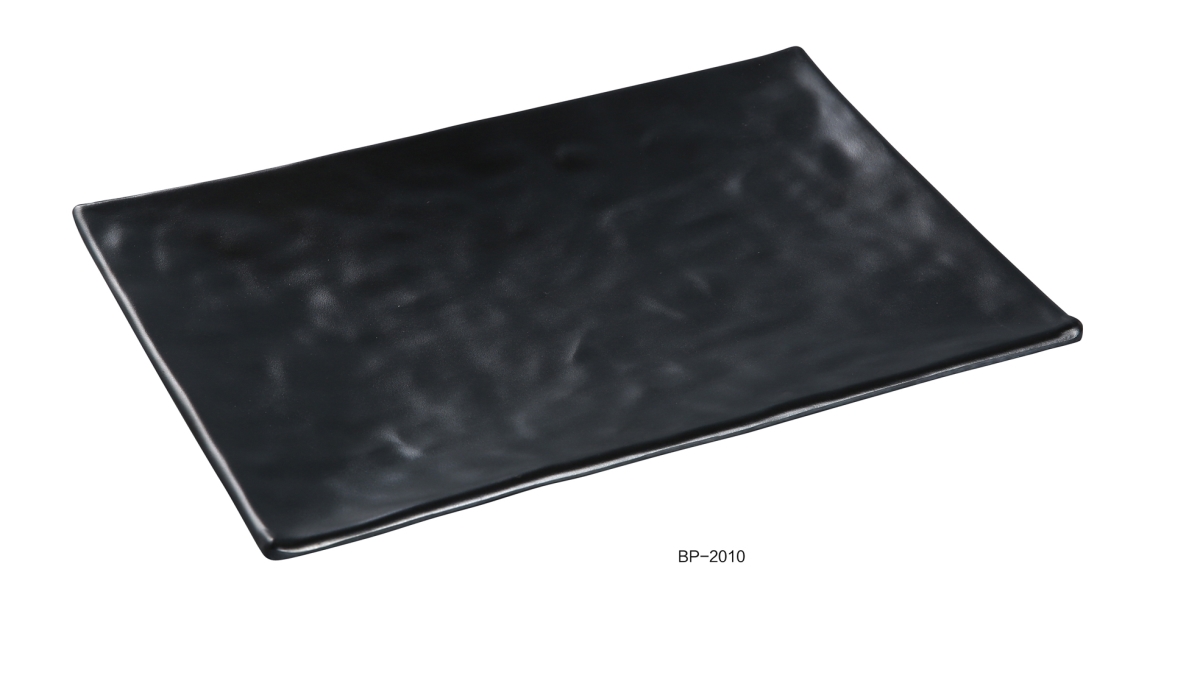 Picture of Yanco BP-2010 Black Pearl-1 Rectangular Plate, Black - Pack of 48