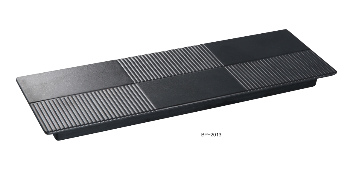 Picture of Yanco BP-2013 Black Pearl-1 Rectangular Display Plate, Black - Pack of 12