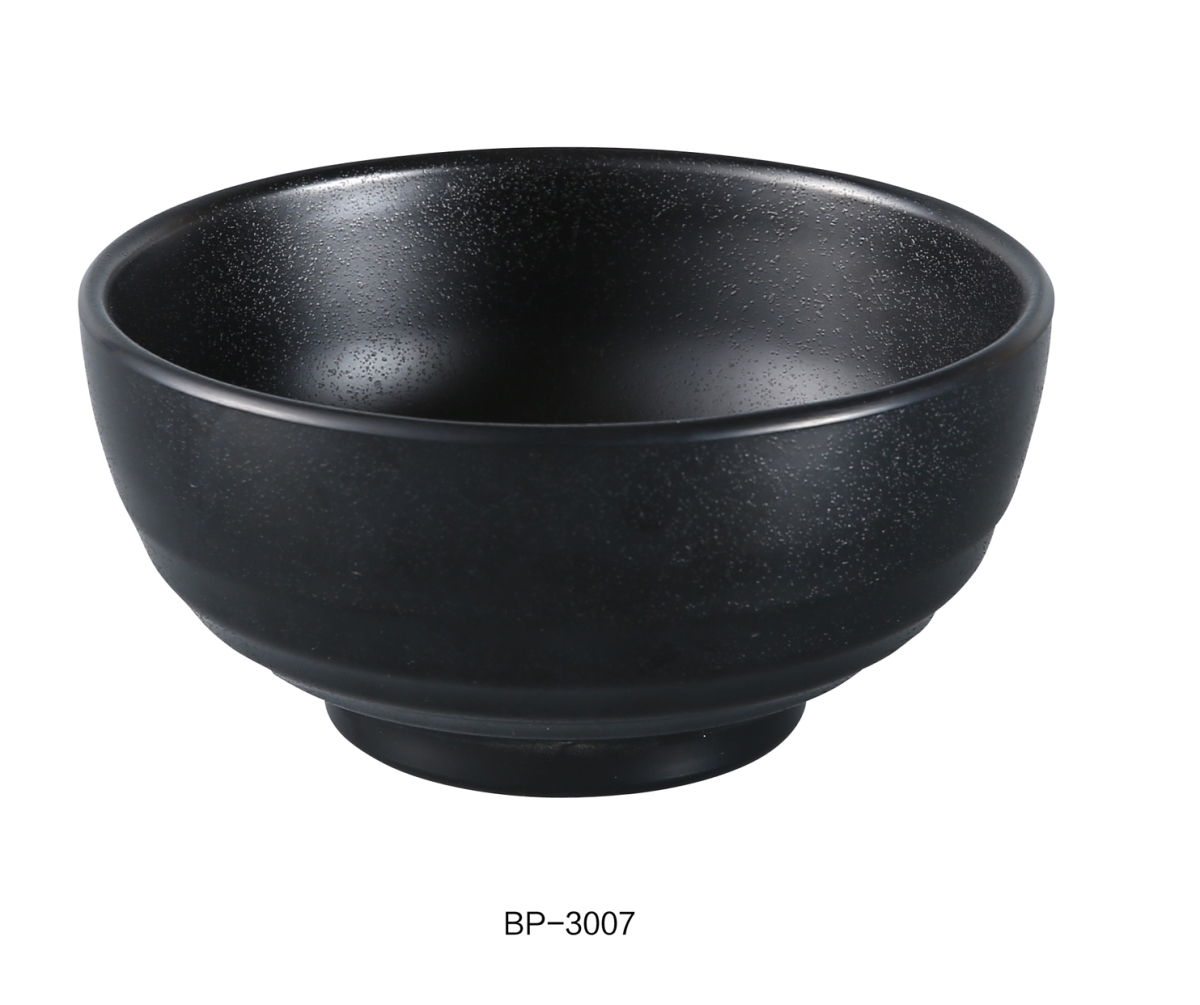 Picture of Yanco BP-3007 Black Pearl-2 Woodong Noodle Bowl, Black - 38 oz - Pack of 48